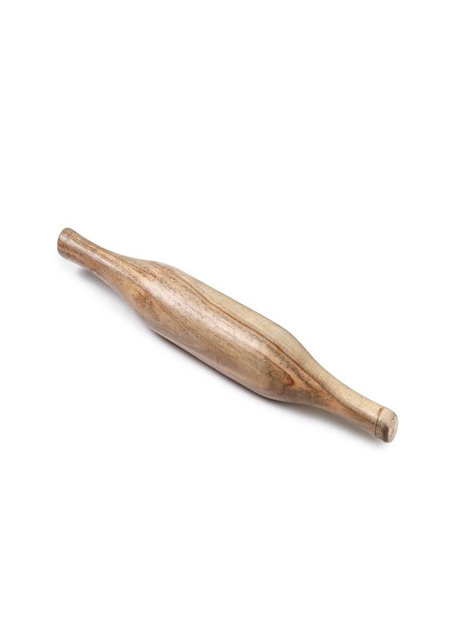 VISMAY'S 12 inch Sheesham Wood Rolling Pin Roller Belan Belani for Making Roti/Chapati Paratha for Kitchen Compact Design for Use, Easy Grip to Roll - Image 4